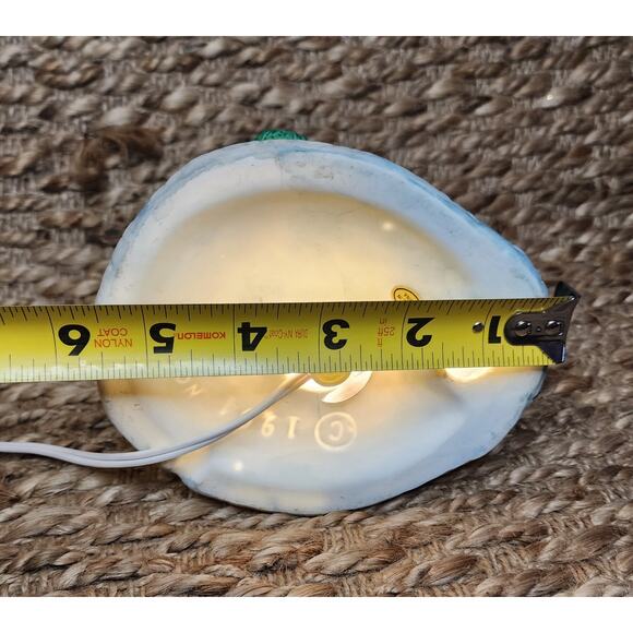 Vintage Ceramic Light Up Christmas Tree 1994 NOMA Decorated Gold Bead Trim Rare - Picture 9 of 10